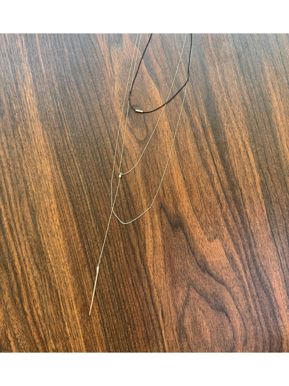 3 Piece Dainty Tier Choker Necklace Gold and Black